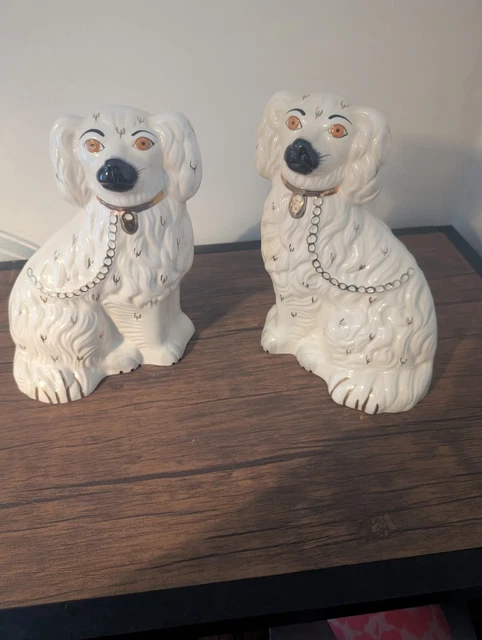 BESWICK ROYAL DOULTON Mantle Dogs Wally Dogs MARKED 1378-3 Pair