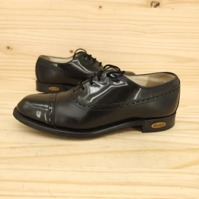 FOOTJOY CLASSICS WOMENS Golf Shoes 7.5 B Black Leather Cap Toe Oxfords ...