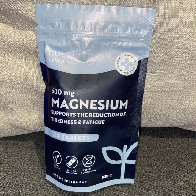 MAGNESIUM 500MG, 90 Vegan Tablets. 3 Months Supply. Supports Muscle And - View #8