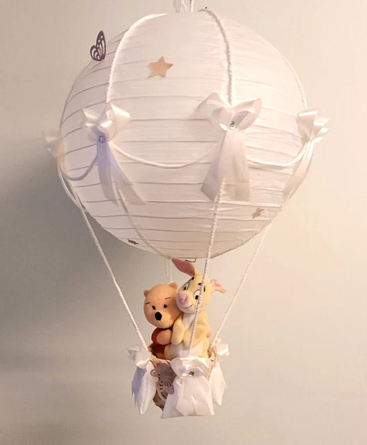 WINNIE THE POOH and Rabbit Hot Air Balloon LampLight Shade nursery