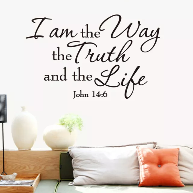 Vinyl Decal Quote Art Wall Sticker Inspirational Quotes I Am The Way