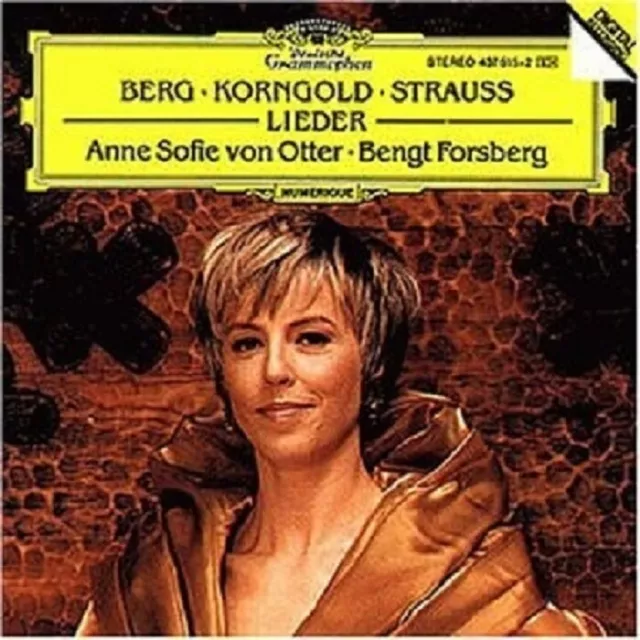 Anne Sofie Von Otter/Bengt Forsberg - Lieder  Cd  Berg/Korngold/Strauss  Neuf