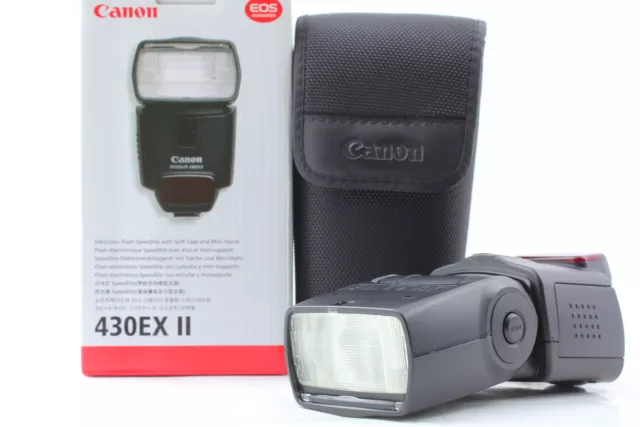 [MINT] Canon SPEEDLITE 430EX II Shoe Mount Flash for Canon EOS w/Case From JAPAN