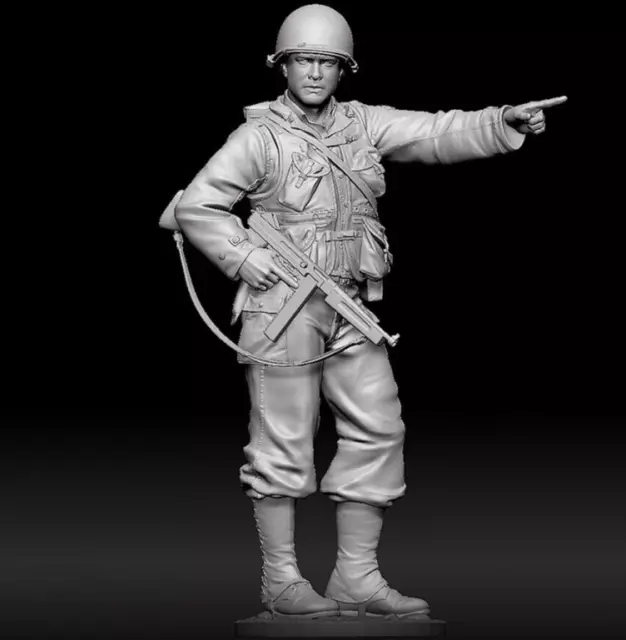 1:16 resin soldier 120mm figure model WW II US Army officer Unassembled