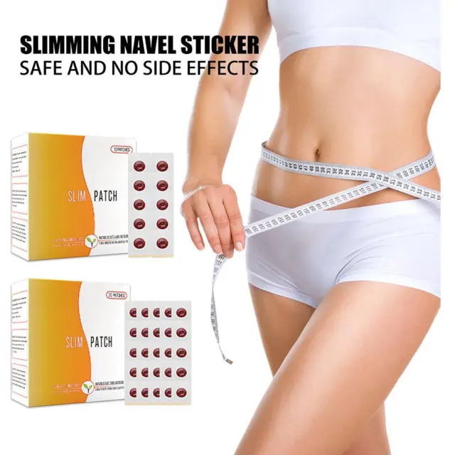 T0# 30pcs Weight Loss Navel Sticker Slim Detox Adhesive Sheet Effective Dieting