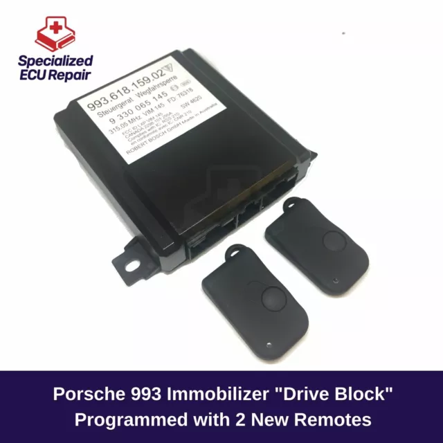 Porsche 911 993 Immobilizer Programmed with 2 New Remotes - 993 618 159 02**