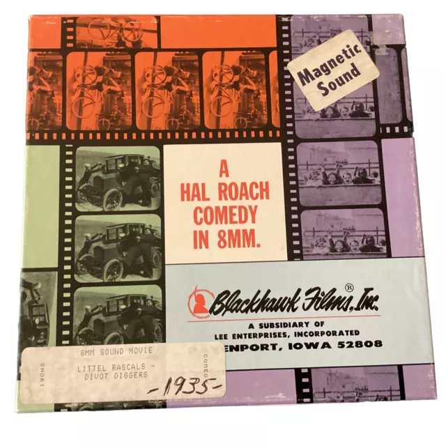 Super 8mm Film Movie LITTLE RASCALS Divot Diggers 1935 B&W Sound 400’ Blackhawk 2