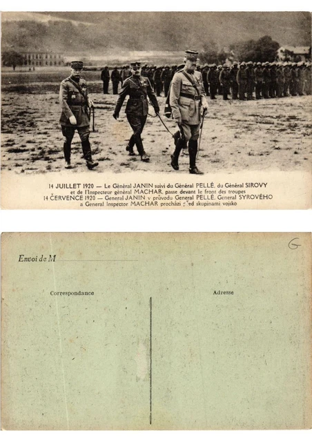 CPA AK Czechoslovakia - Military - General Janin - Fur - Sirovy (694260)