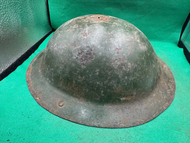 Original WW1 / WW2 British Army Mk1* Brodie Combat Helmet