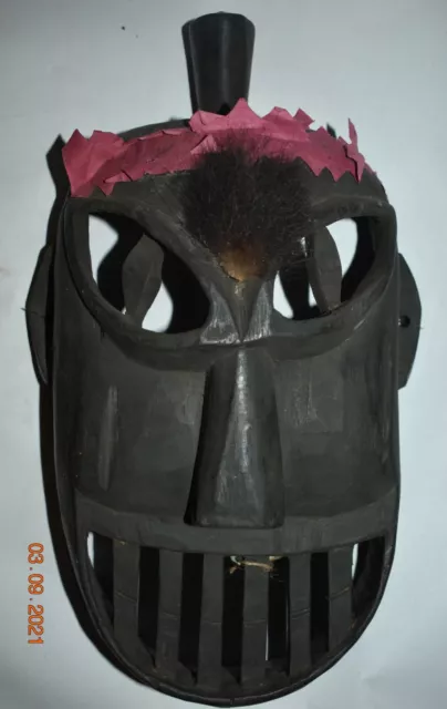 ORIG $399-MEGA YAO SHAMAN MASK, hide 1900S 14" PROV