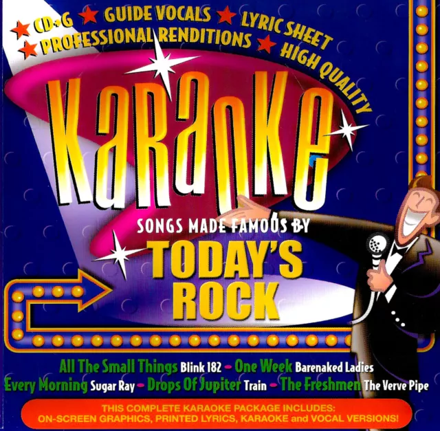 Karoake - Todays Rock CD Aus Stock NEW