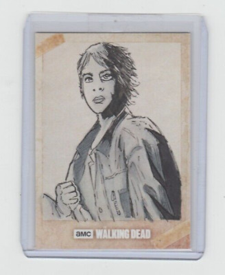 Topps Walking Dead Season 7 Carol Sketch Card By Artist Todd Rayner  1/1!