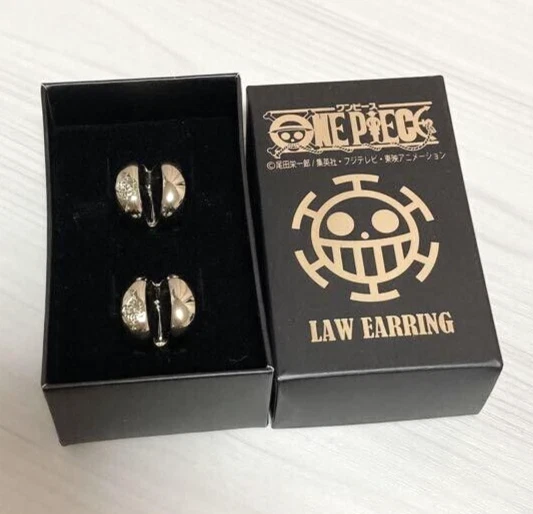One piece Trafalgar Law Official Earrings Toy Hobby Accessories Anime Rare NM