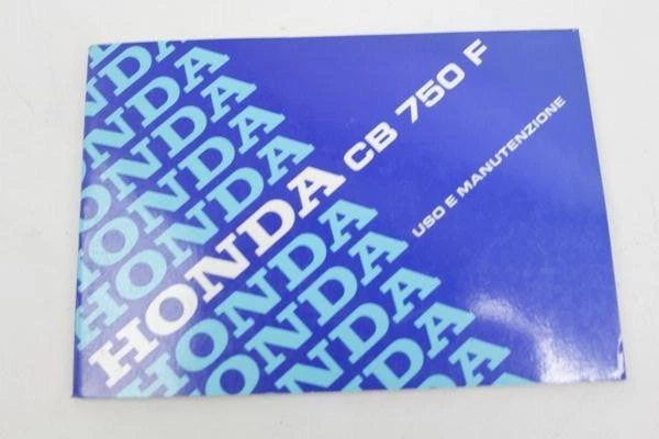 Manuale Uso E Manutenzione Honda Cb 750 F  Bol D'or Rc04 1980-1982 Libretto
