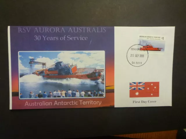 2018 AUSTRALIA AAT AURORA AUSTRALIS 30yrs SERVICE ILLUSTRATED FIRST DAY COVER 1