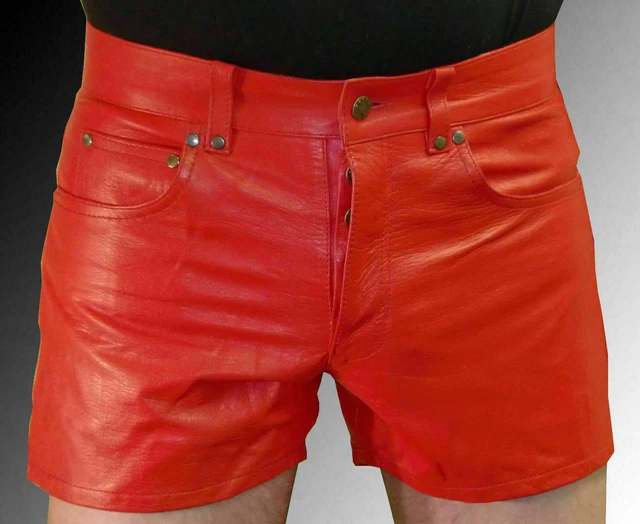 Pantaloni corti in pelle Noora Pantaloni da uomo Pantaloni da jogging...