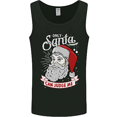 Only Santa Can Judge Me Funny Christmas Mens Vest Tank Top