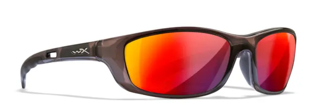 Wiley X P-17 Polarized Red Mirror and Blcka Crystal Frame Sunglasses WX P17