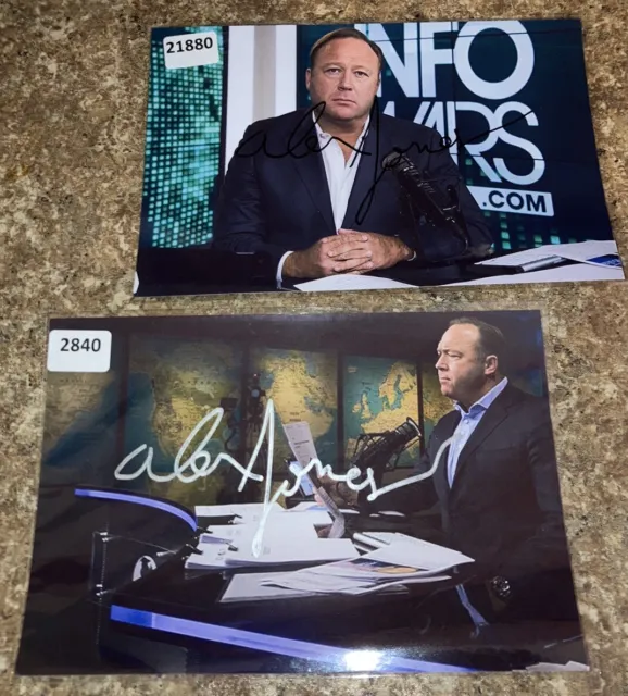 Infowars Alex Jones Signed Photo Conspiracy Theorist Banned Rare Lot Set 🇺🇸 🔥