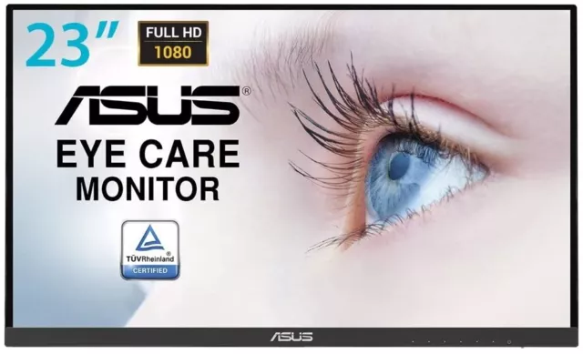 Asus VZ239HE Monitor 23" FHD 1920x1080 IPS Panel VGA HDMI EyeCare schwarz
