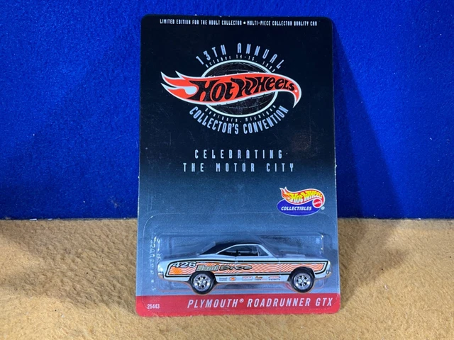 H10-44 HOT WHEELS 13th COLLECTORS CONVENTION - PLYMOUTH ROADRUNNER