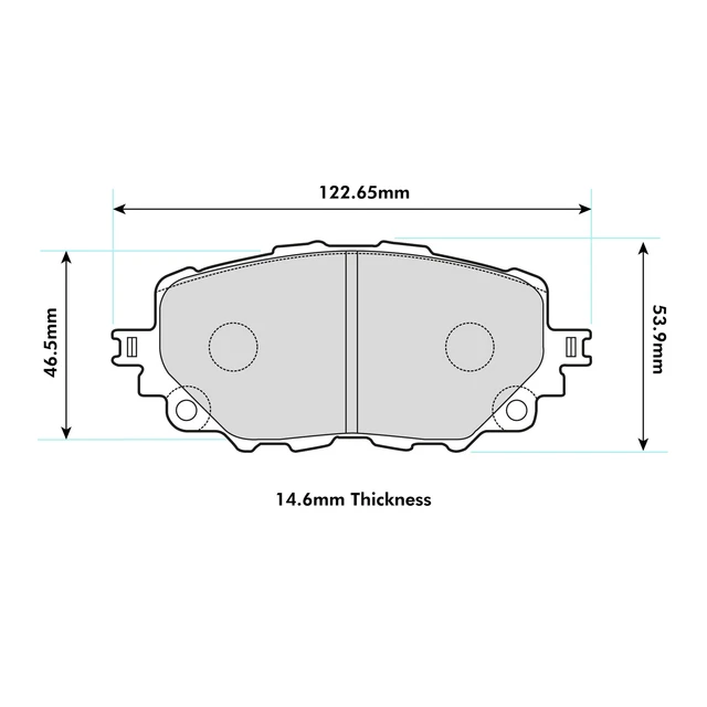PBS Brakes ProTrack Competition Pastiglie freno anteriori adatte a Mazda MX-5 / Miata 2015