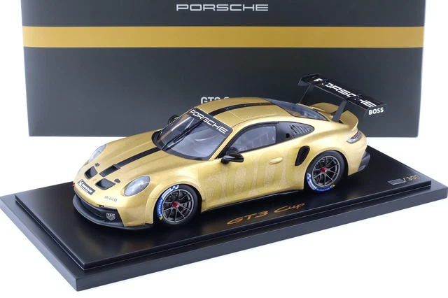 Modellino Spark 1:43 Porsche 911 992 S/T Coupé, Colore Nero/GT Argento, Edizione Limitata