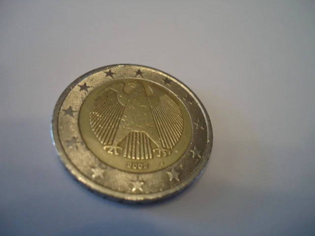 RARE PIÈCE DE 2 Euros 2002 Aigle fédérale Allemande Frappé J EUR 780,00