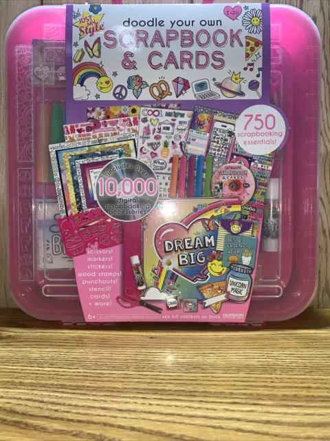 Just My Style Doodle Your Own Scrapbook & Cards, Arts & Crafts Kit new