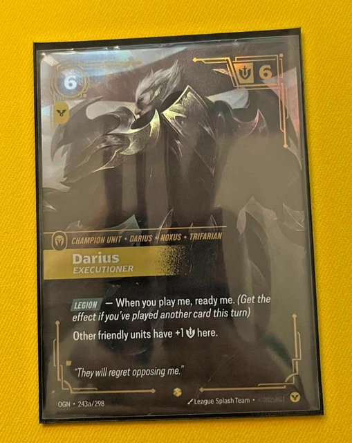RIFTBOUND LEAGUE OF LEGENDS TCG ORIGINS - DARIUS EXECUTIONER ALT ART ...