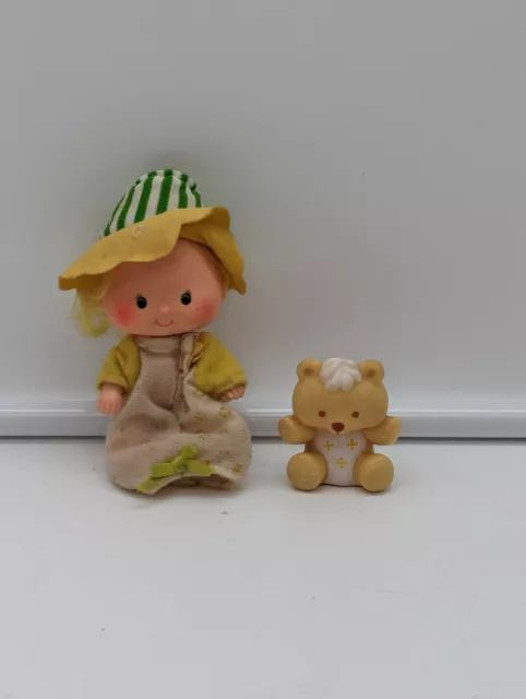 Vintage Strawberry Shortcake Butter Cookie Doll & Jelly Bear 1979 1982 Used