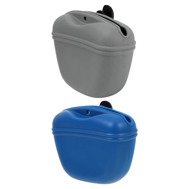 2 piezas Treat Training Clip en bolsa de silicona Snack Taily tratar cachorros