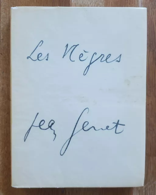 Jean Genet, Les nègres Clownerie - EO exemplaire d'auteur, 1958 + Lithographie