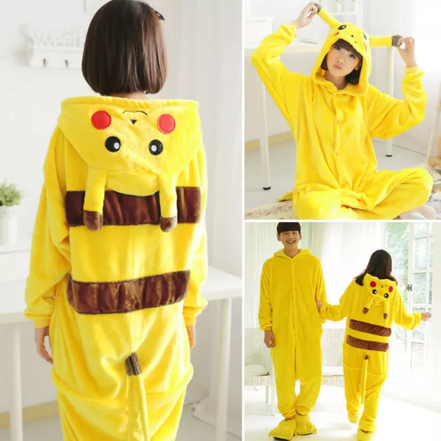 Adult Kids Kigurumi  Pajama Cosplay Christmas Halloween Costume Sleepwear 3