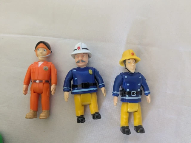 Tom Sam FIREMAN SAM FIGURES -Elvis, Officer Steele and Tom aporox 6cm, 2.5 ...