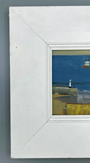 Oil Painting On Canvas Board - Peter Davies - Steeple St Ives Bay Cornwall 2007 3