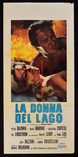 Affiche La Donna Del Lago Virna Lisi Baldwin Rosselini Lindstrom B17