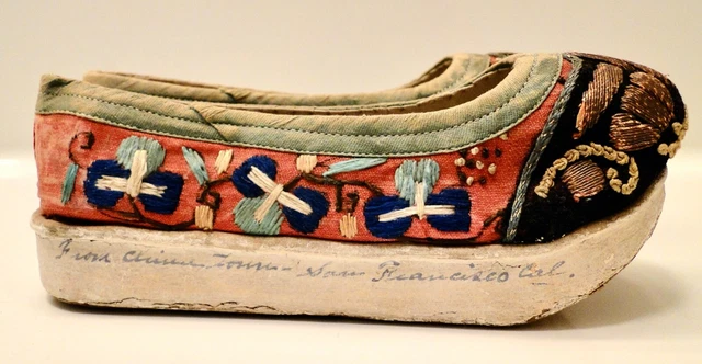 Antique Chinese EMBROIDERED SHOES