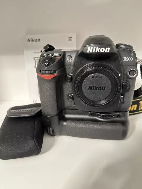 Nikon D200 10.2 MP Digital SLR Camera - Black (Body Only) + MB200 Battery Pack
