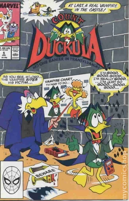 Count Duckula #5 VG 4.0 1989 Stock Image