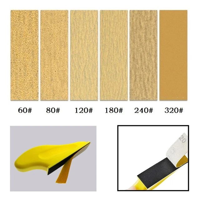 Herramienta eléctrica de acabado en seco accesorios de lija papel lijado 60-320Grit accesorios