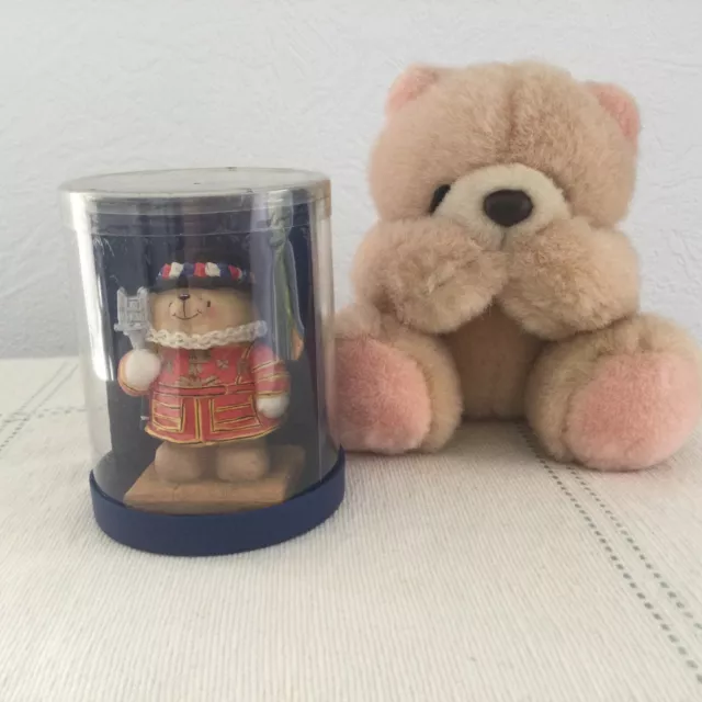 Vintage Forever Friends Beefeater Figurine And A Cuddly Bear