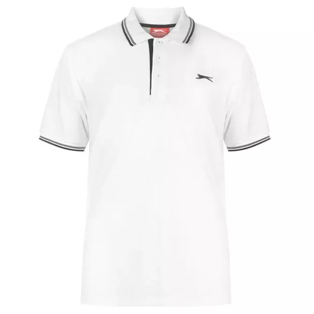 Mens Slazenger Short Sleeves Tipped Polo Shirt Top Sizes from S to XXXXL 2