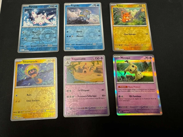 Coffret De 10 Cartes Pokémon Françaises - Ossatueur Holo/Reverse Aléatoire (Écarlate/Violet 151) - 11