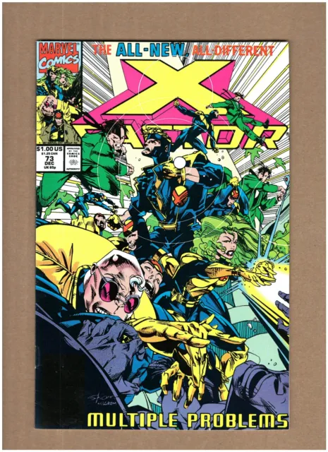 X-Factor #73 Marvel Comics 1991 Polaris Multiple Man Havok Strong Guy VF/NM 9.0