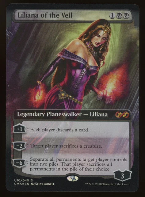 PSA10 ヴェールのリリアナ 英語版 foil ボックストッパーMTG UMA Foil】《ヴェールのリリアナ/Liliana of the Veil》[ISD] 黒R