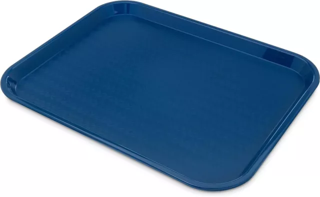 (USA) Fast Food Cafeteria Tray 17.87 X 14 X 0.98 Inches Blue Pack of 12