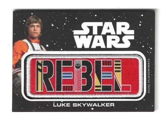 2019 Topps Star Wars Rise of Skywalker Luke Skywalker Rebel Patch JP-LS