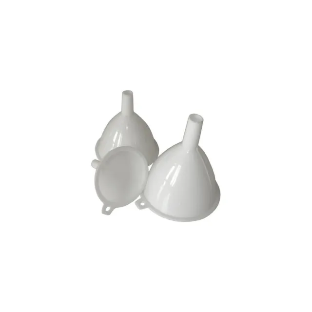 Set 3 Pezzi Imbuti Imbuto In Plastica bianca Cucina Accessori