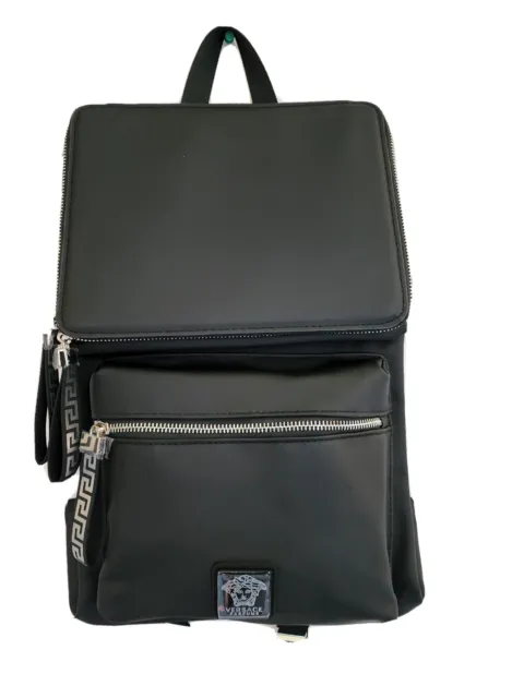 VERSACE Perfumes Summer Backpack with  Logo, Black - Brand NEW